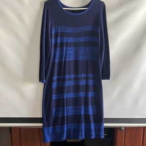 Spense navy blue midi dress size M